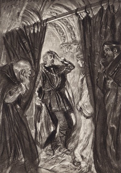 William Shakespeare: Die Tragödie von Hamlet, Prinz von Dänemark, Akt III, Szene 1 von Edmund Joseph (after) Sullivan