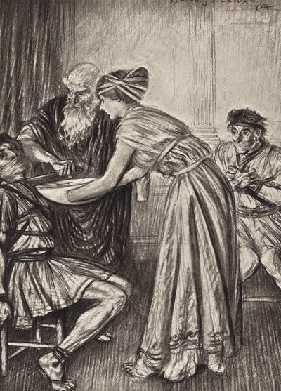William Shakespeare: Die Tragödie von Titus Andronicus, Akt V, Szene 2 von Edmund Joseph (after) Sullivan