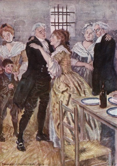 Illustration für Der Pfarrer von Wakefield von Oliver Goldsmith von Edmund Joseph Sullivan