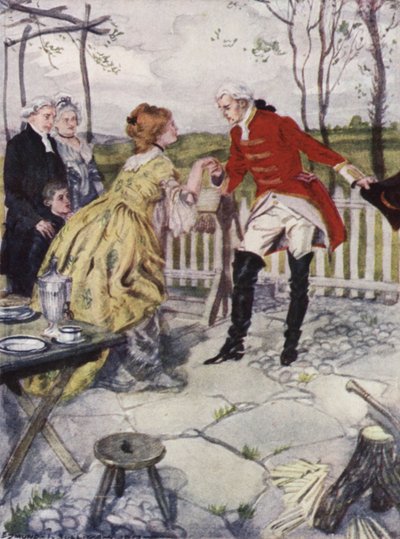Illustration für Der Pfarrer von Wakefield von Oliver Goldsmith von Edmund Joseph Sullivan