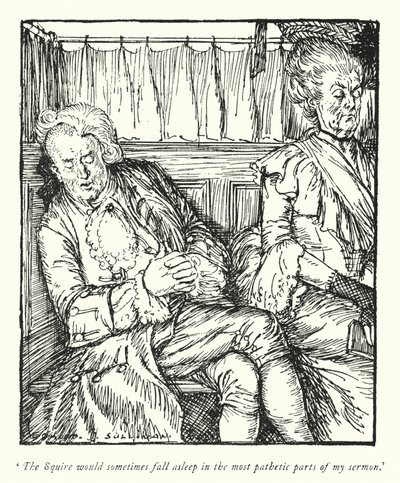 Illustration für Der Pfarrer von Wakefield von Oliver Goldsmith von Edmund Joseph Sullivan