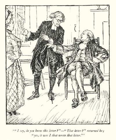 Illustration für Der Pfarrer von Wakefield von Oliver Goldsmith von Edmund Joseph Sullivan