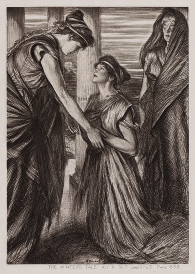 Das Wintermärchen, Akt V, Szene 3 von Edmund Joseph Sullivan