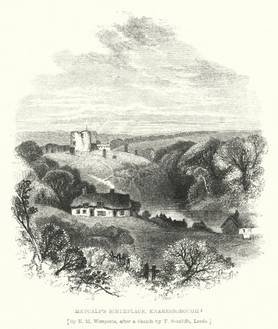 Metcalfs Geburtsort, Knaresborough von Edmund Morison (after) Wimperis