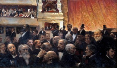 Pause, eine Premiere an der Französischen Komödie von Edouard Joseph Dantan