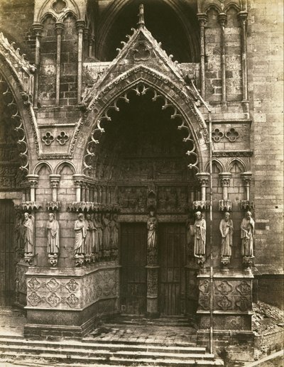 Kathedrale von Amiens (Portal der Jungfrau) von Édouard Baldus