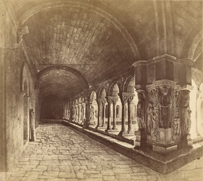 [Arles. Kreuzgang von St. Trophime] von Édouard Baldus