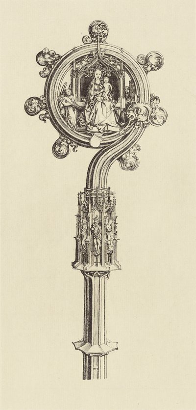 [Entwurf für einen Stab von Martin Schongauer] von Édouard Baldus