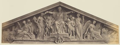 [Giebel des Pavillon Richelieu, Louvre, Paris] von Édouard Baldus