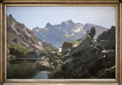 Der Merlat-See, 1901 von Edouard Brun