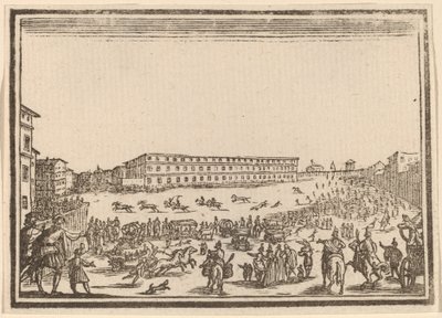 Piazza Presso alla Porta al Prato von Edouard Eckman after Jacques Callot
