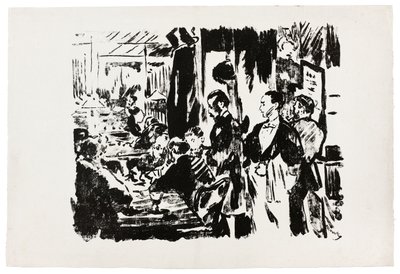 Im Café (unveröffentlichte Platte) von Édouard Manet
