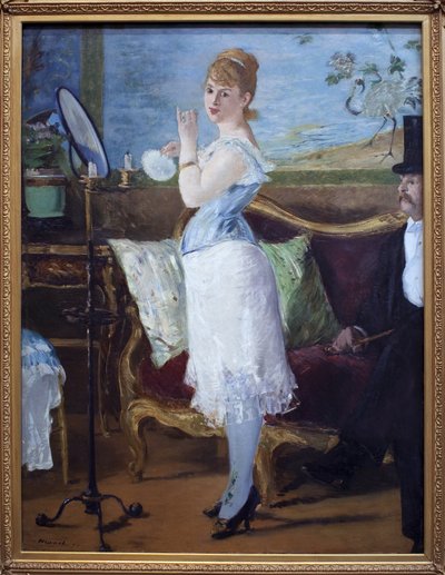 Babe. (Porträt der Schauspielerin Henriette Hauser, bekannt als Citron, in der Rolle der Nana, Prostituiertenfigur in Romanen von Emile Zola (1840-1902). Gemälde von Edouard Manet (1832-1883), Öl auf Leinwand von Édouard Manet