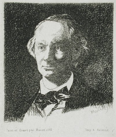 Baudelaire von vorne von Édouard Manet