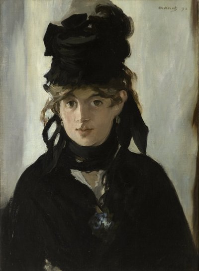 Berthe Morisot mit einem Strauß Veilchen, ca. 1880 von Édouard Manet