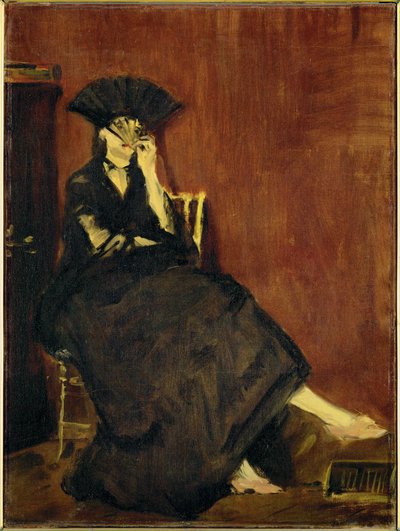 Berthe Morisot mit dem Fächer von Edouard Manet