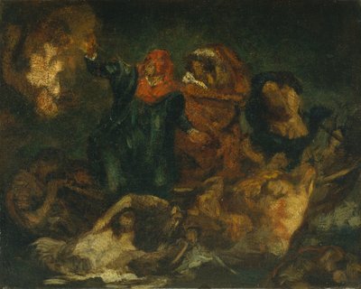 Kopie nach Delacroixs Bark of Dante, ca. 1859 von Édouard Manet