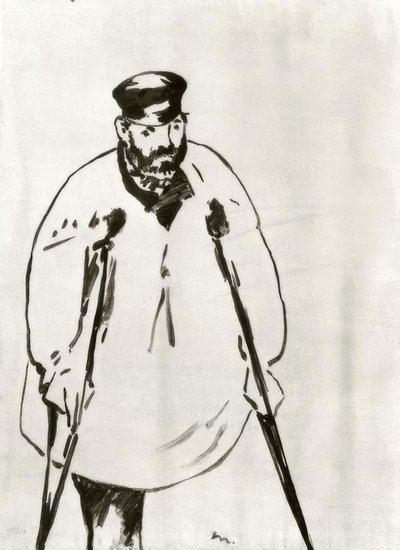 Ein Mann an Krücken von Édouard Manet