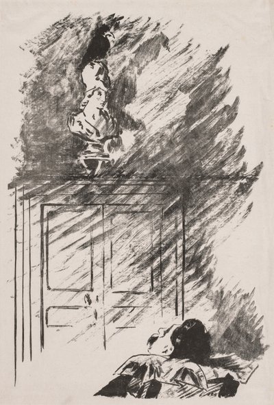 Illustration für Der Rabe von Edgar Allan Poe von Édouard Manet