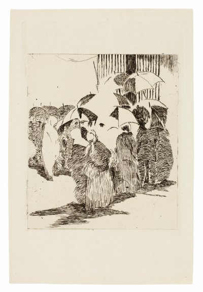 Schlange vor dem Metzgerladen von Édouard Manet