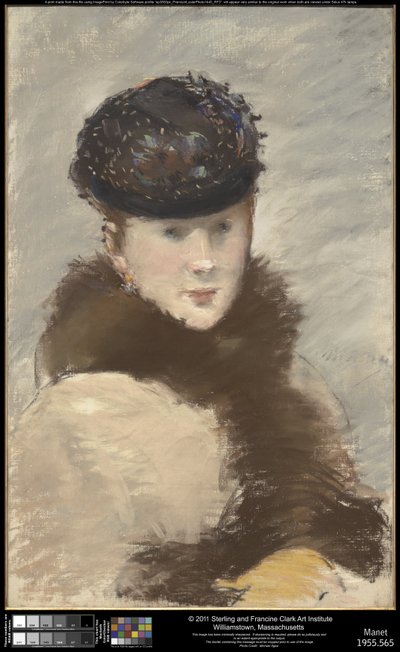 Méry Laurent mit kleinem Toque von Édouard Manet