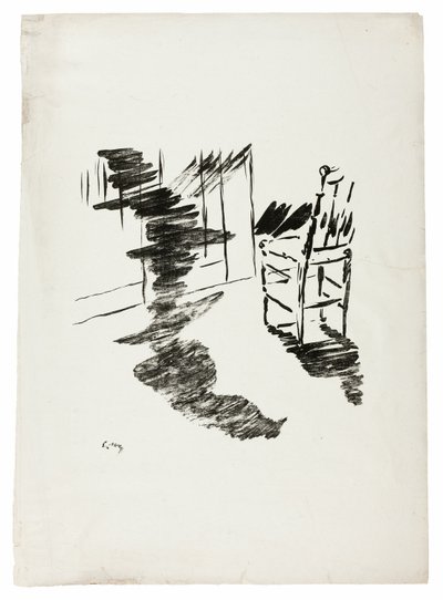 Der Stuhl ("Dieser Schatten, der auf dem Boden schwebt..."), aus Der Rabe (Le Corbeau) von Édouard Manet