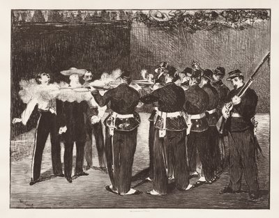 Die Erschießung Kaiser Maximilians von Édouard Manet