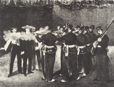 Die Hinrichtung des Kaisers Maximilian, 1868 von Édouard Manet
