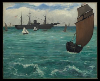 Die „Kearsarge“ bei Boulogne von Édouard Manet