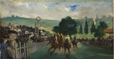 Die Rennen in Longchamp, 1866 von Édouard Manet