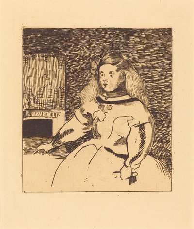 Die Infantin Marguerita (Infante Marguerite) von Edouard Manet after Diego Velázquez