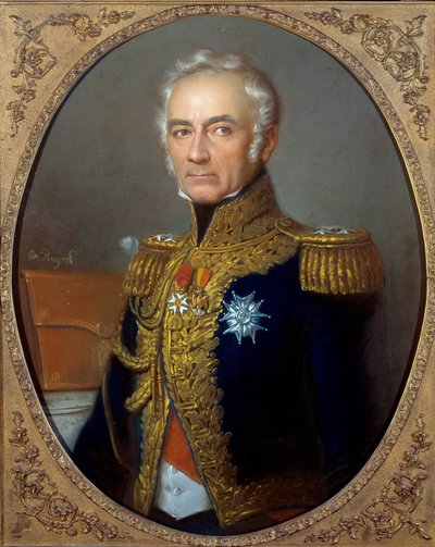 Porträt von Charles Tristan, Graf von Montholon (1783-1853) von Edouard Pingret