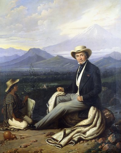 Selbstporträt, 1854 von Edouard Pingret