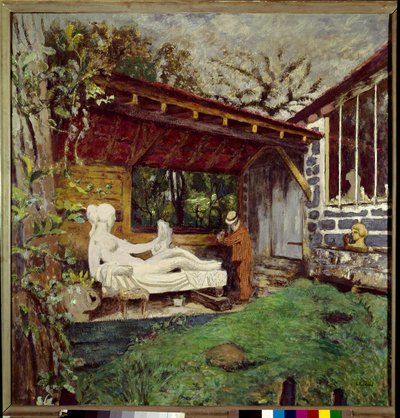 Aristide Maillol beendet die Skulptur zu Ehren von Paul Cezanne, 20. Jahrhundert von Edouard Vuillard