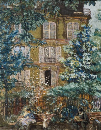 Fassade des Hauses auf dem Platz von Edouard Vuillard