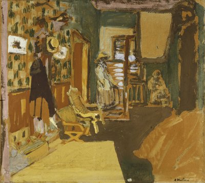 Mme Hessel im Flur, ca. 1909 von Edouard Vuillard