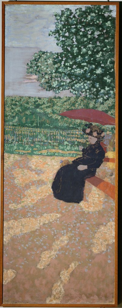 Park in Paris: Dame in Schwarz von Edouard Vuillard