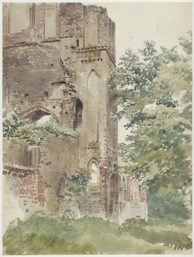 Kloster Lehnin mit einem Portal von Eduard Gaertner
