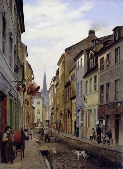 Parochialstraße in Berlin von Eduard Gaertner