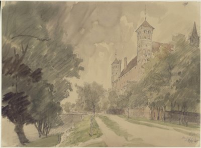 Schloss des Bischofs von Ermeland in Heilsberg von Eduard Gaertner