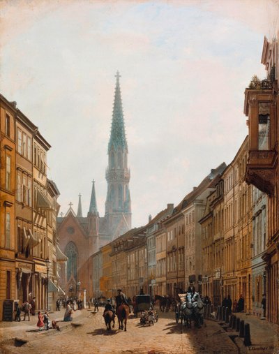 Die Brüderstraße von Eduard Gaertner