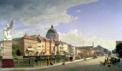 Schlossfreiheit von der Schlossbrücke, Berlin von Eduard Gärtner