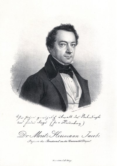 Porträt von Moritz Hermann von Jacobi 1801-1874, 1837 von Eduard Hau