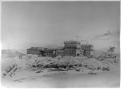 Das Schloss São Cristóvão, Rio de Janeiro von Eduard Hildebrandt