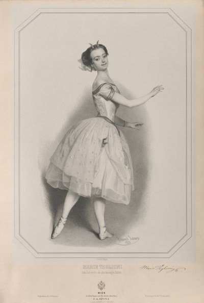 Porträt der Ballerina Marie Taglioni 1804-1884 als Satanella, 1853 von Eduard Kaiser
