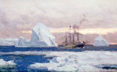 Die argentinische Korvette Uruguay in der Antarktis von Eduardo de Martino