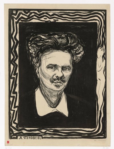 August Strindberg von Edvard Munch