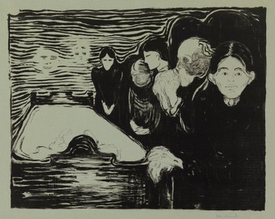 Am Sterbebett von Edvard Munch