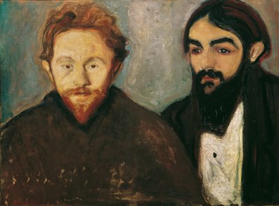Der Maler Paul Herrmann und der Arzt Paul Contard von Edvard Munch