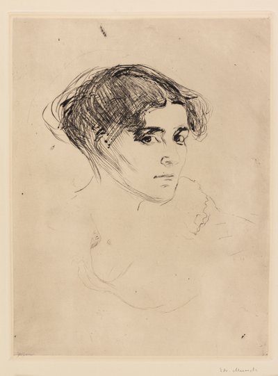 Frauenkopf von Edvard Munch
